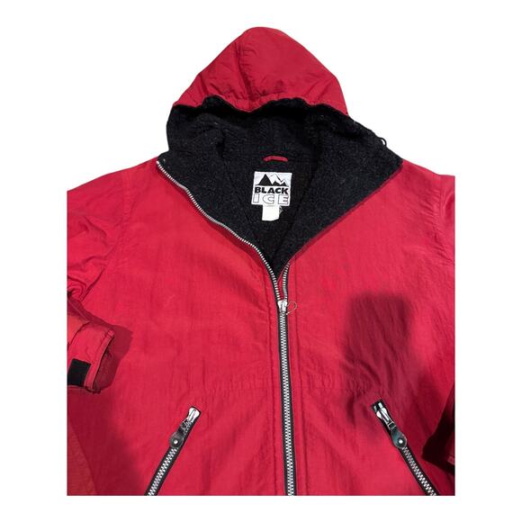 Vintage Black Ice hooded sherpa lined jacket in red size XL - Picture 3 of 16
